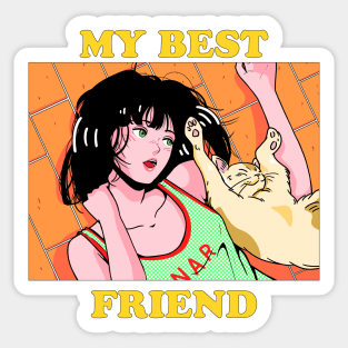 My Best Friend Sticker